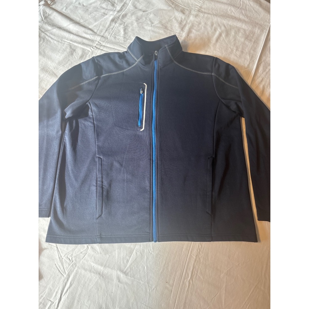 North End Jacket Mens XL Navy Blue Full Zip Fleece Lined Performance